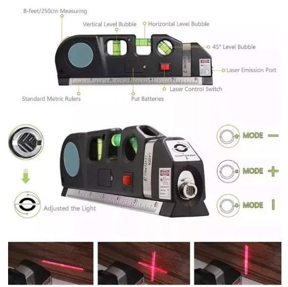 Nível Laser Profissional Trena Level Pro3 Estágios Nivelador