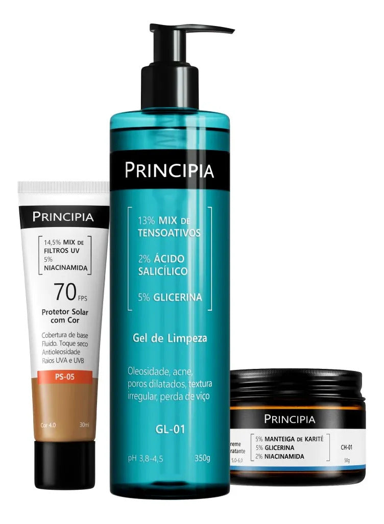 Principia Kit Protetor Cor 4.0 + Limpeza + Hidrata