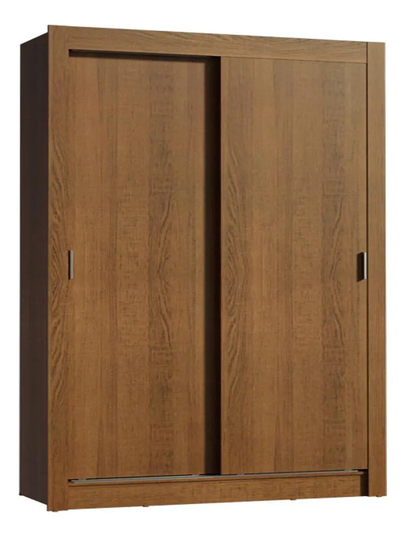Guarda-roupa Solteiro Madesa Denver 2 Portas De Correr R Cor Rustic