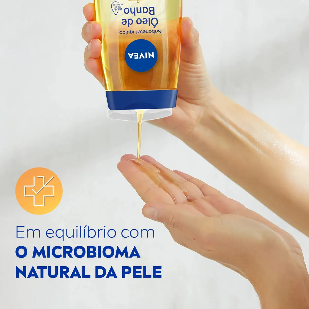 NIVEA KIT Sabonete Líquido Óleo de Banho 200ml - 2 Unidades