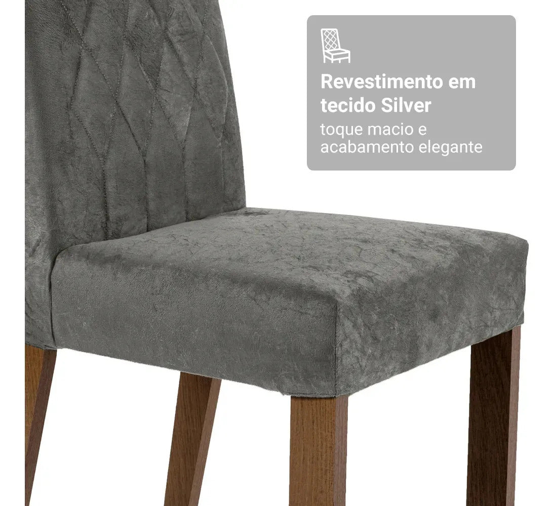 Mesa Lyli com Vidro Temperado