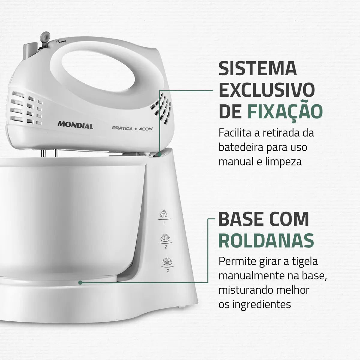 Batedeira Prática, Mondial, 400W - B-44-W