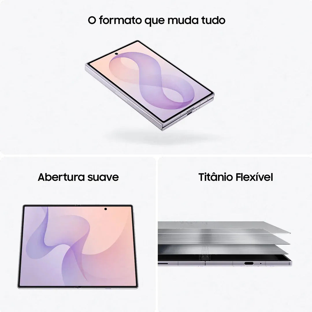 Celular Galaxy Z Fold8 512gb, 12gb Ram Tela 7.6 - Preto