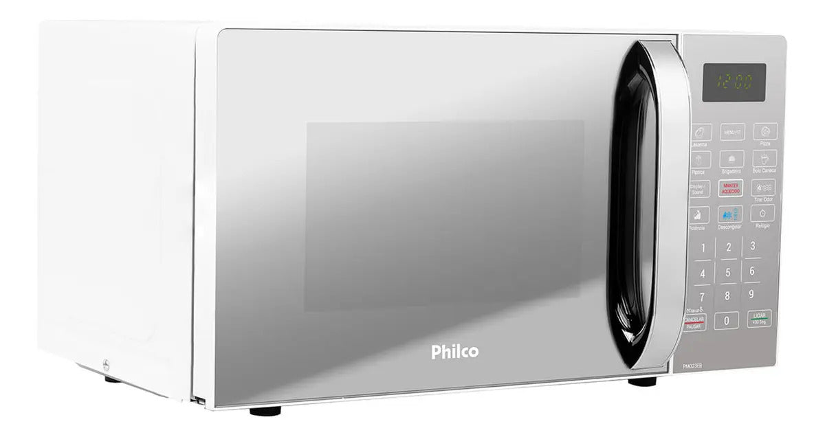 Micro-ondas Philco PMO23EB Limpa Fácil 20L Potência de 1100W Cor Branco