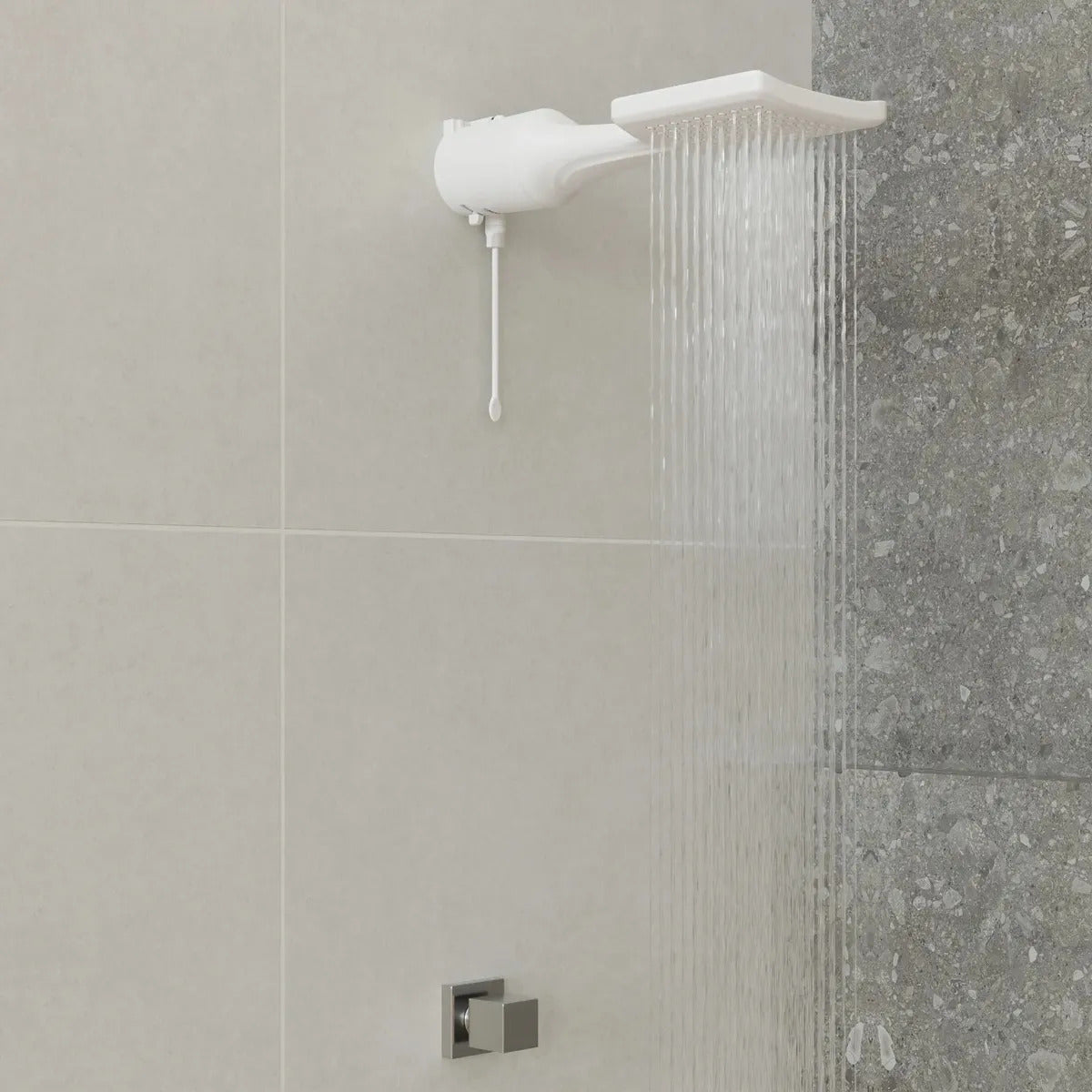 Chuveiro Ducha Lorenzetti Loren Shower Eletrônico Branco 6800w 220V