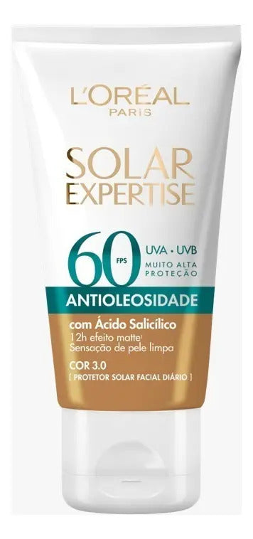 Protetor Solar Loréal Paris Antioleosidade Fps60 Cor 3.0 40g