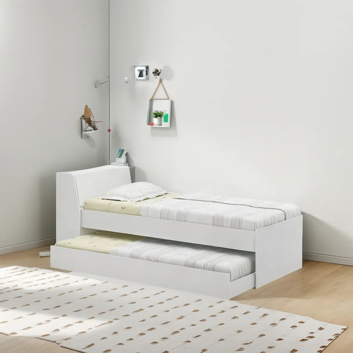 Cama Solteiro Bicama Ditália Bb-28 Branco