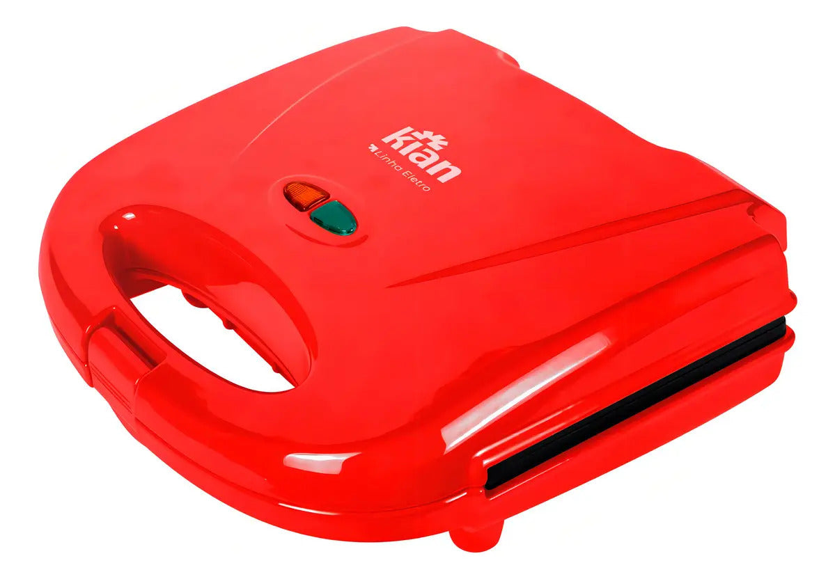 Sanduicheira E Grill 2 Em 1 Cor Vermelho Kian
