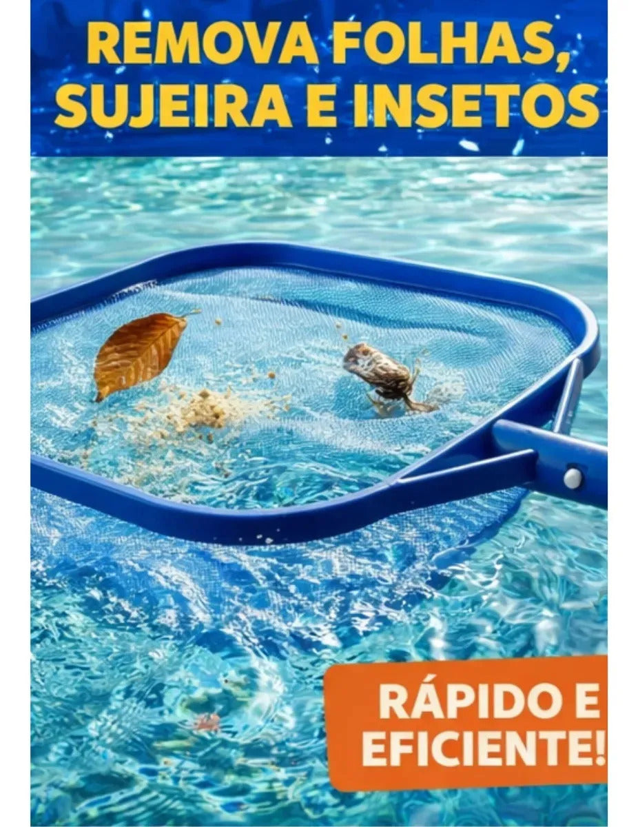 Peneira Plastica Grande Cata Folha Para Piscina Vnml Great Pool retangular