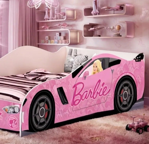 Cama Carro Infantil Da Barbie Com Proteção Meninas