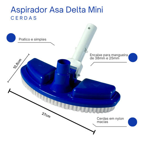 Kit Acessórios Limpeza Piscina Intex Mor Inflável Cabo 1,60m