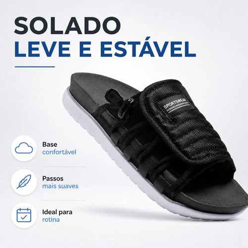 Chinelo Assuna Slide Masculino Ortopédico Leve Confortável