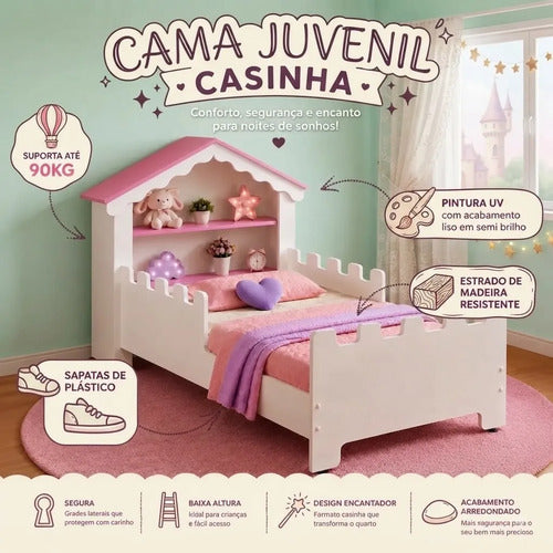 Cama Infantil Menina Magia Quarto Princesa Brinquedos