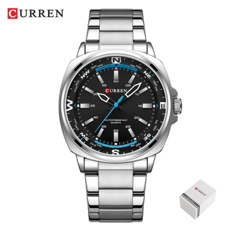 Relógio de Pulso Masculino Elegante de Quartzo – Modelo 15