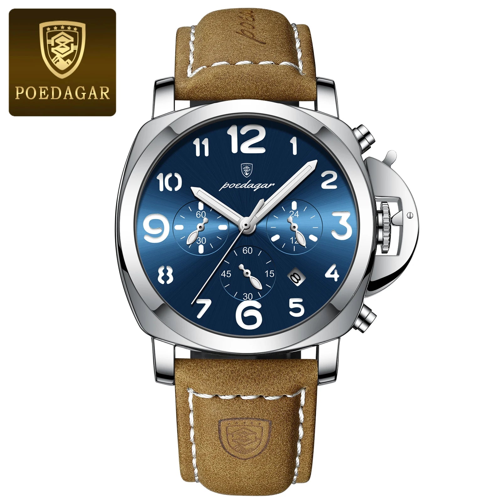 Relógio de Pulso Masculino Militar de Quartzo com Luminoso