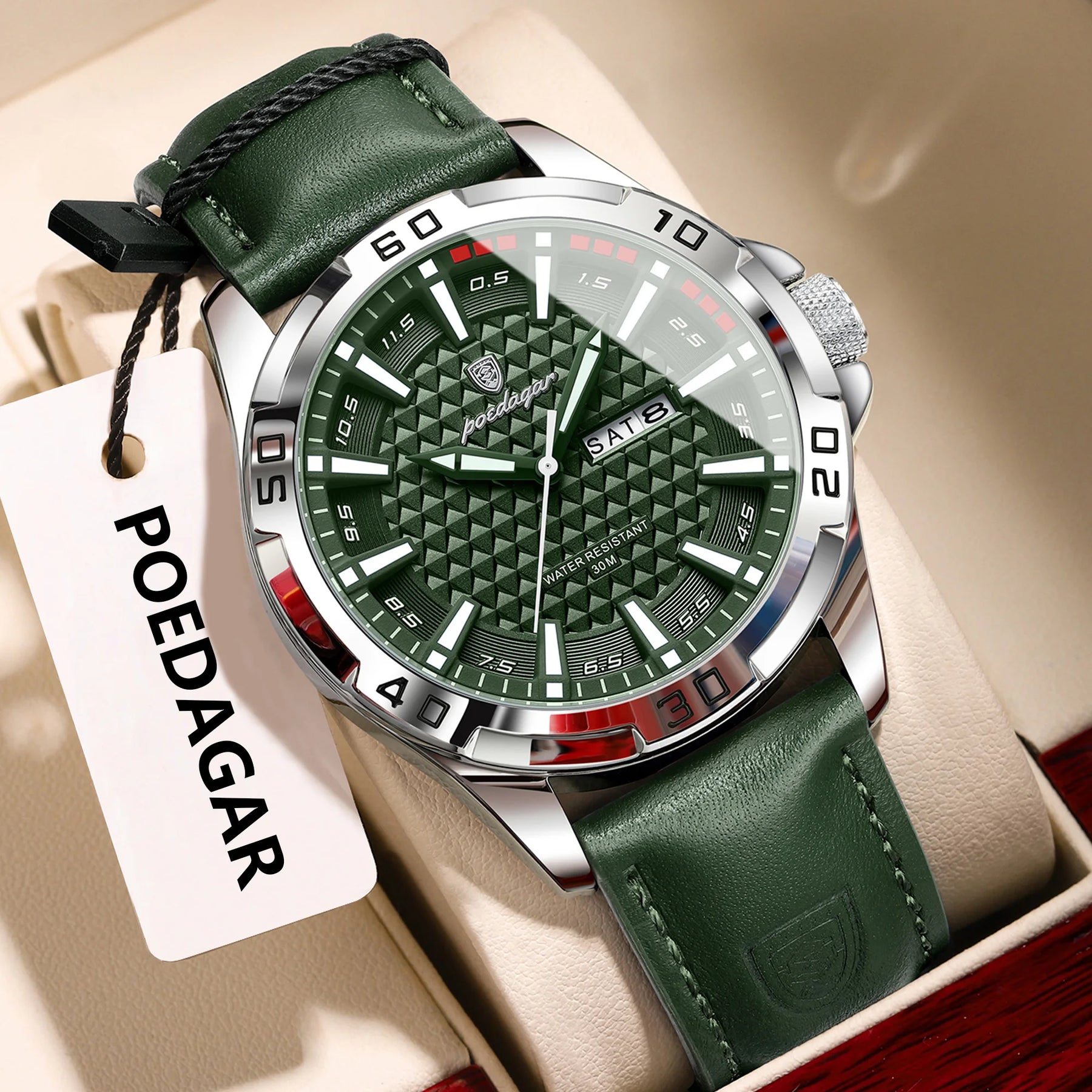 Relógio de Pulso Masculino Elegante de Quartzo com Calendário – Modelo 23