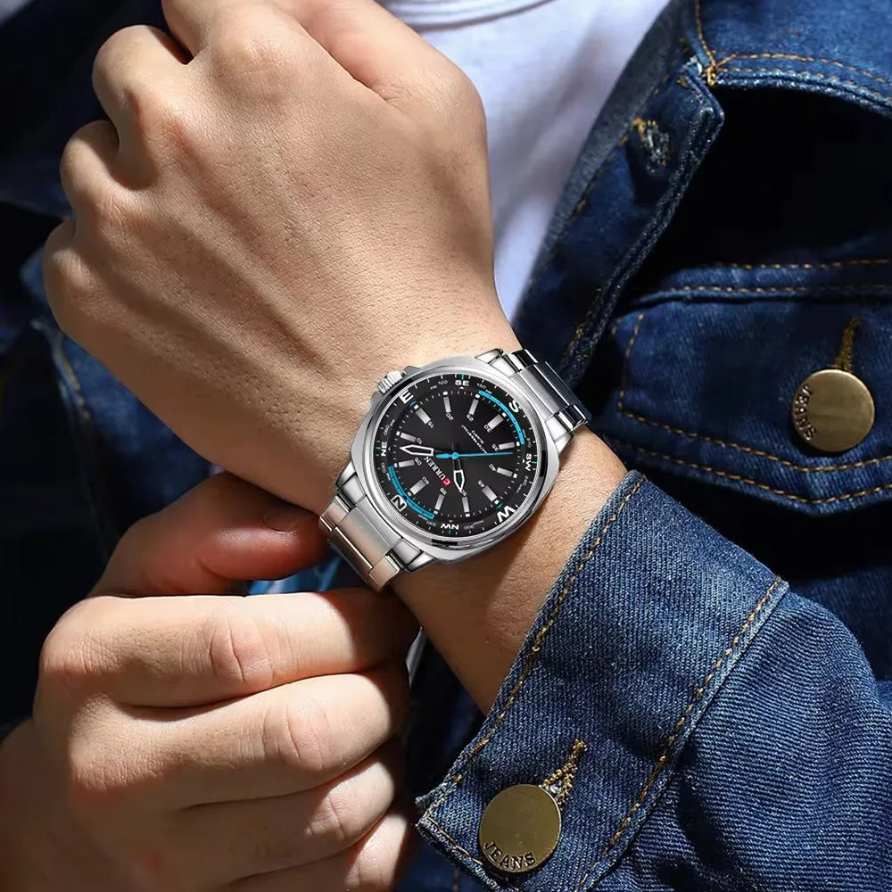 Relógio de Pulso Masculino Elegante de Quartzo – Modelo 15