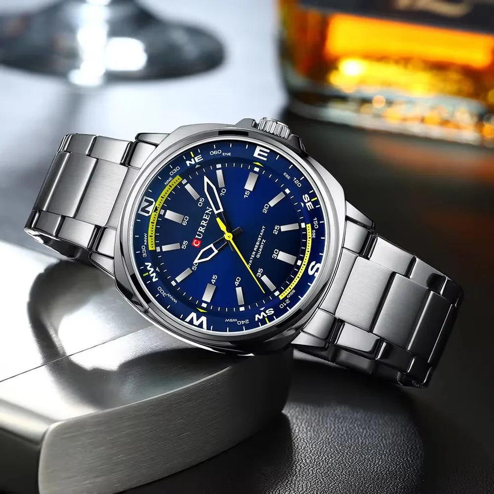 Relógio de Pulso Masculino Elegante de Quartzo – Modelo 15