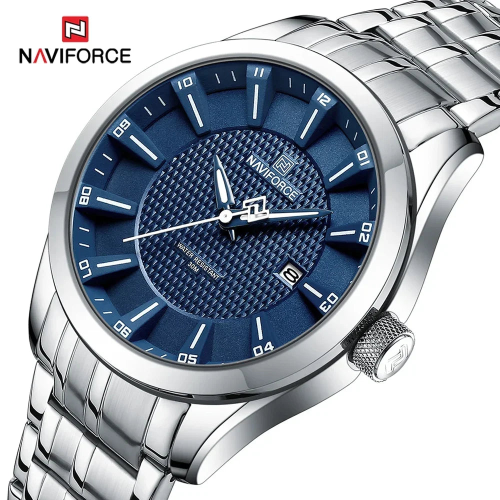Relógio de Pulso Masculino Elegante de Quartzo com Luminoso – Modelo 12