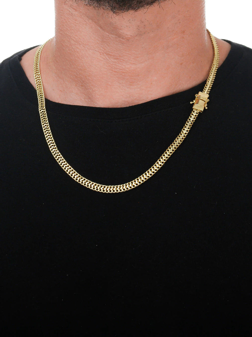 Corrente Nino Abravanel 2 4,3mm Moeda Antiga Banhada a Ouro 18K – Joia Masculina de Luxo