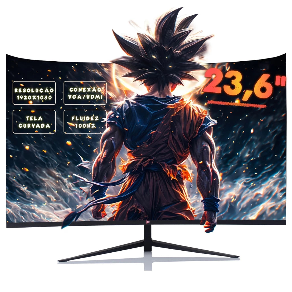 Monitor Gaming Serie Tela Led Reta/Curva 34", 27" ou 23,6'' Full HD 100Hz 1ms - ESCOLHA POR MODELO
