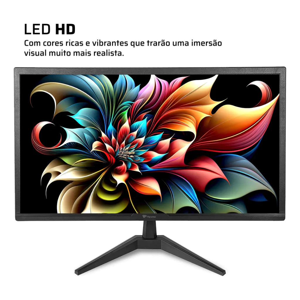 Monitor Viewpro 23,6 Led Com Hdmi Cor Preto Mwv23 - Preto