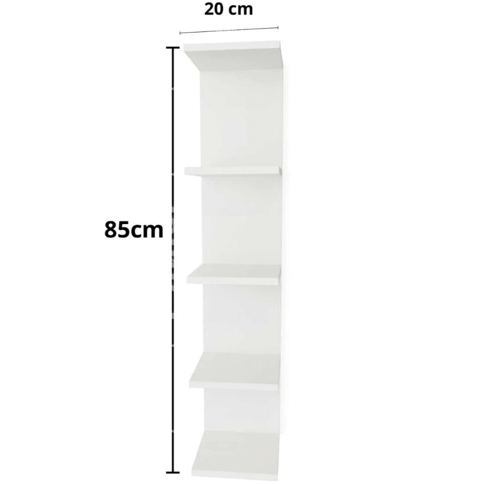 torre de prateleiras estante mdf 170 ou 85 cm cor BRANCA