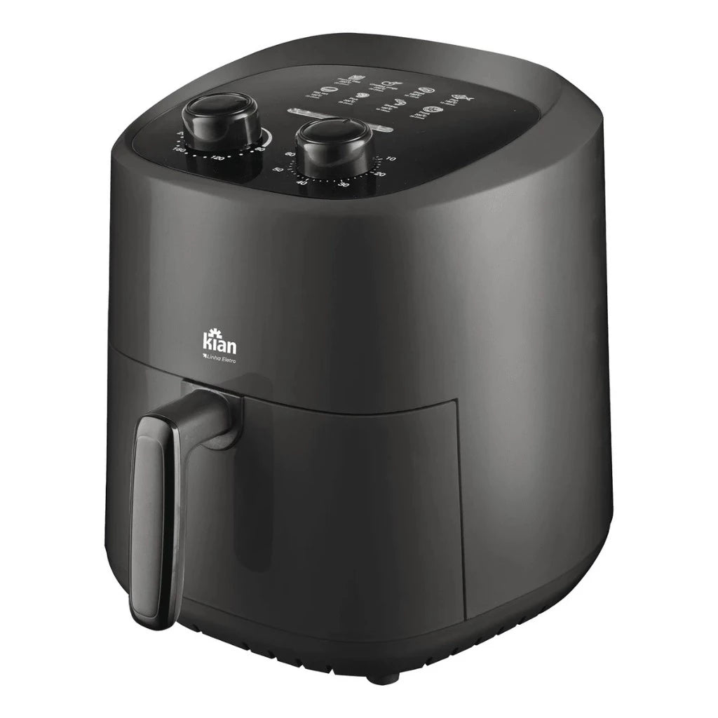 Air Fryer 3,5L Kian AF-105 Preto 127V 1200W – Fritadeira Sem Óleo | Turbo Air 360°