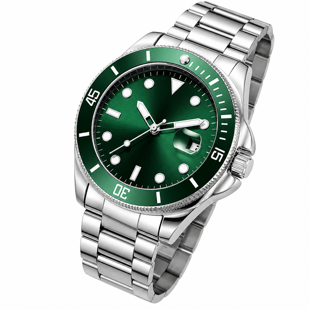 Relógio de Pulso Masculino Elegante de Quartzo com Luminoso
