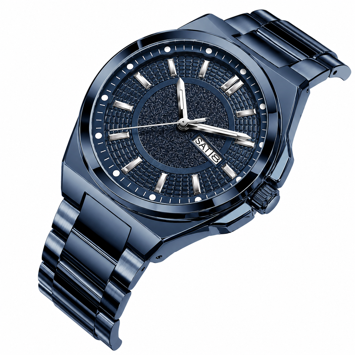 Relógio de Pulso Masculino Elegante de Quartzo com Calendário – Modelo 20
