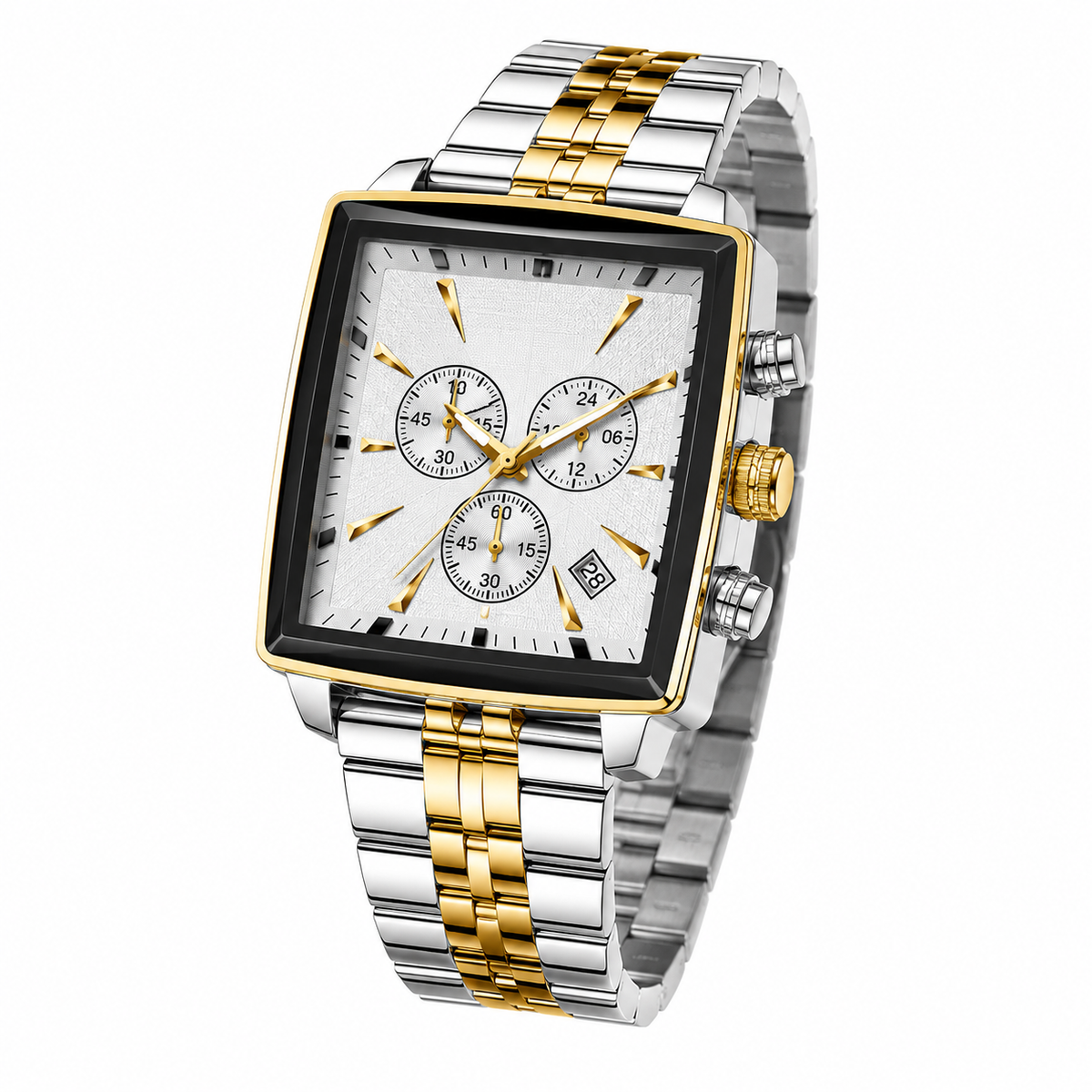 Relógio de Pulso Masculino Elegante de Quartzo com Cronógrafo – Modelo 25