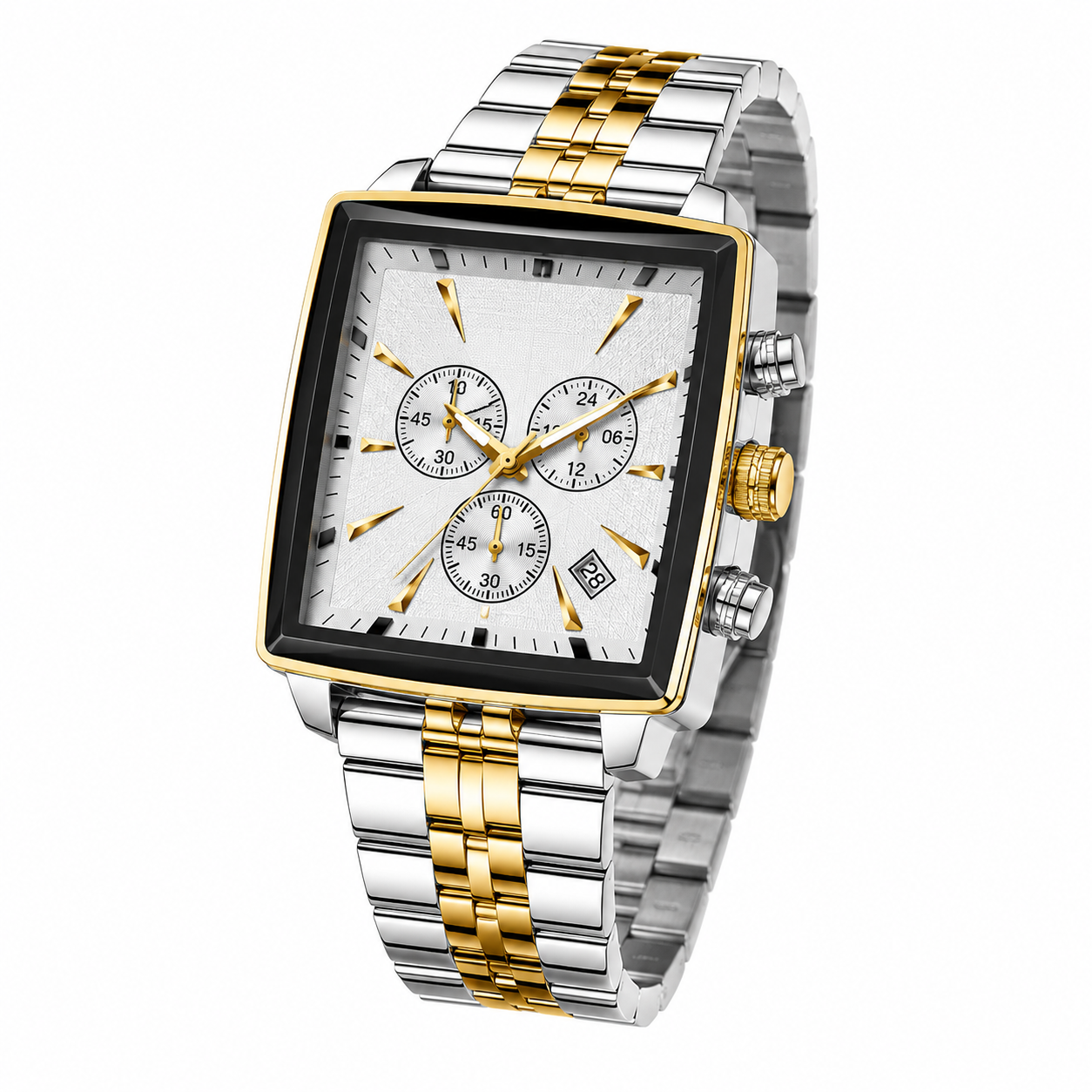 Relógio de Pulso Masculino Elegante de Quartzo com Cronógrafo – Modelo 25
