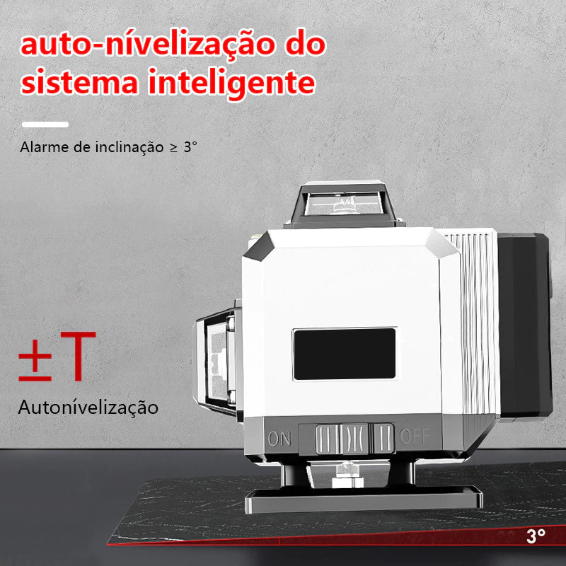 8/12/16 Linhas Nível a Laser Ajustável 360 ° Medição Da Linha De Ferramentas Rotativas Auto-Nivelamento