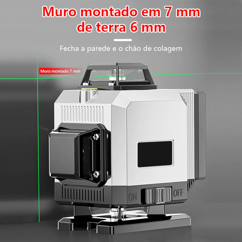 8/12/16 Linhas Nível a Laser Ajustável 360 ° Medição Da Linha De Ferramentas Rotativas Auto-Nivelamento