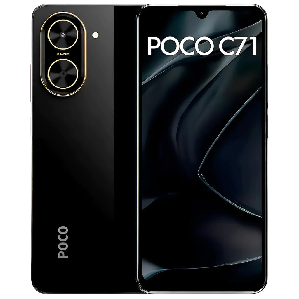 Celular Smartphone Poco C71 128GB / 64GB Dual Sim Global (COM CAPINHA E PELÍCULA DE CORTESIA)