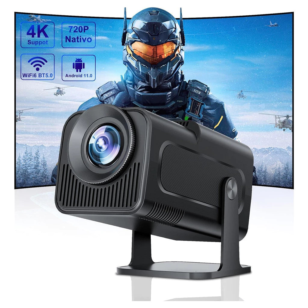 Mini Projetor 4K Portátil HY320 | Android, Full HD, Wifi e Bluetooth