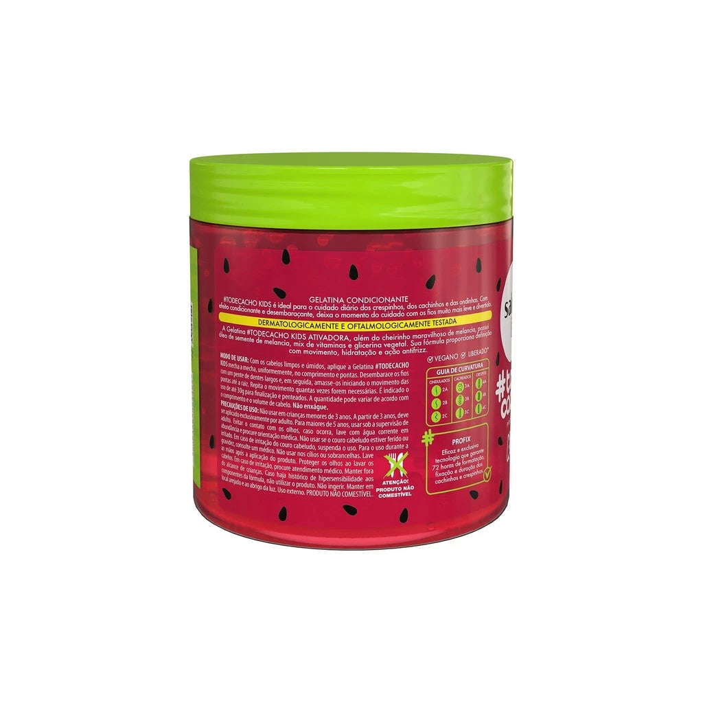 Gelatina Melancia #todecacho Kids Ativadora 550g