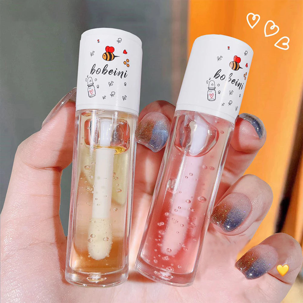 Óleo Labial Com Sabor De Mel/leite Com Mel/chá Oolong Com Pêssego Branco Para Reparar Lábios Ressecados