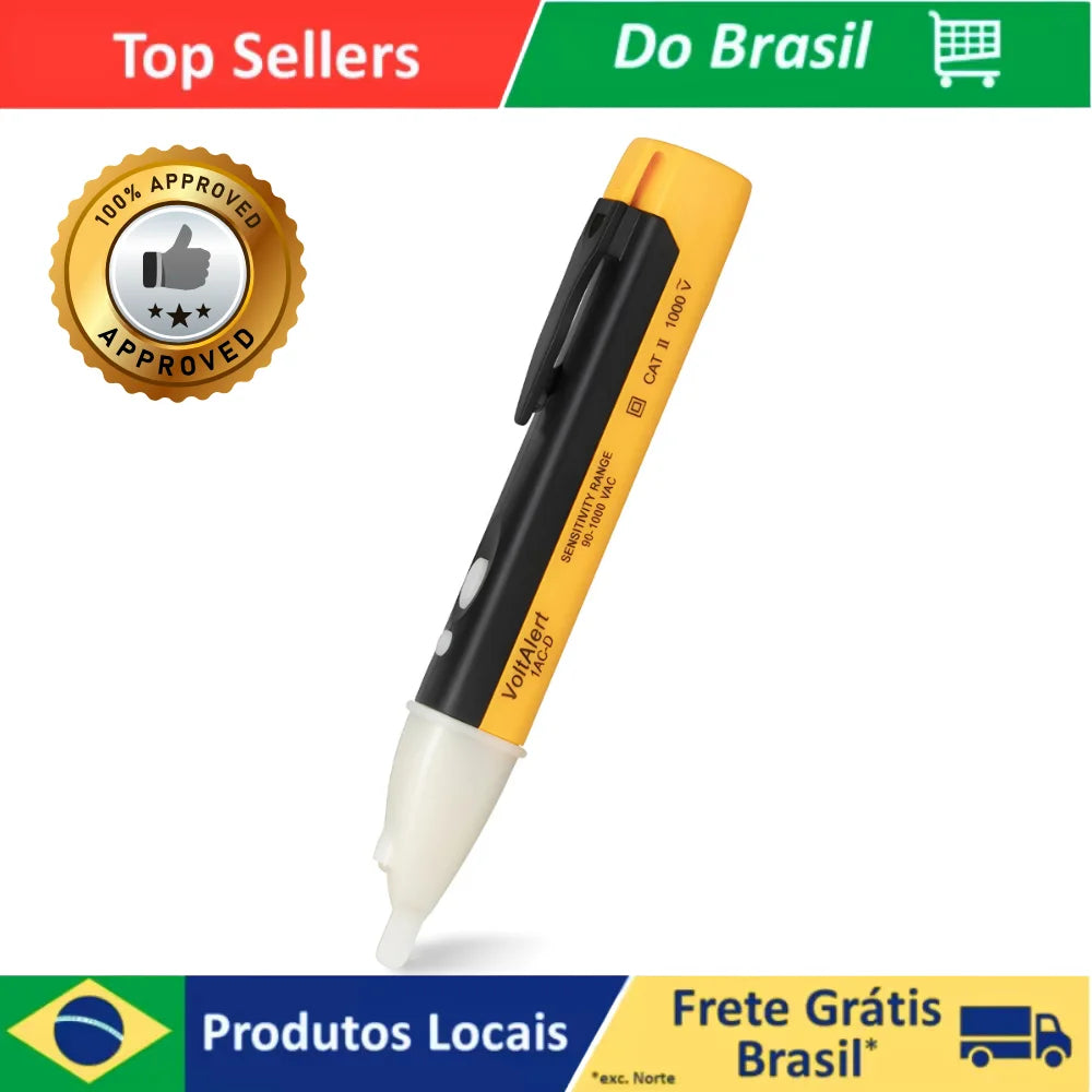 Caneta Detectora De Tensão Energia Com Bip Ac 90v - 1000v