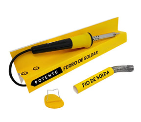 Kit Ferro De Solda Soldar Soldador 110v ou 220v 40w ou 60w Com Estanho Resistente - store
