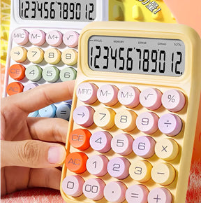 Calculadora Colorida Morandi De 12 Dígitos Teclado Mecânico De Ponto Grande Multineos - Store