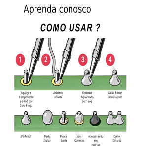Kit Ferro De Solda Soldar Soldador 110v ou 220v 40w ou 60w Com Estanho Resistente - store