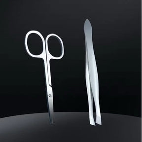 Kit Cortador De Unha Manicure Portatil Estojo Pinca Tesoura C/Organizador de couro de luxo