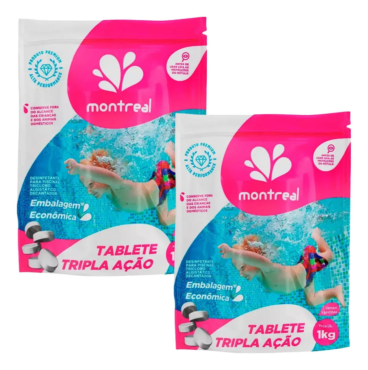Kit 10 Pastilha Tripla Ação 5x200g - Montreal