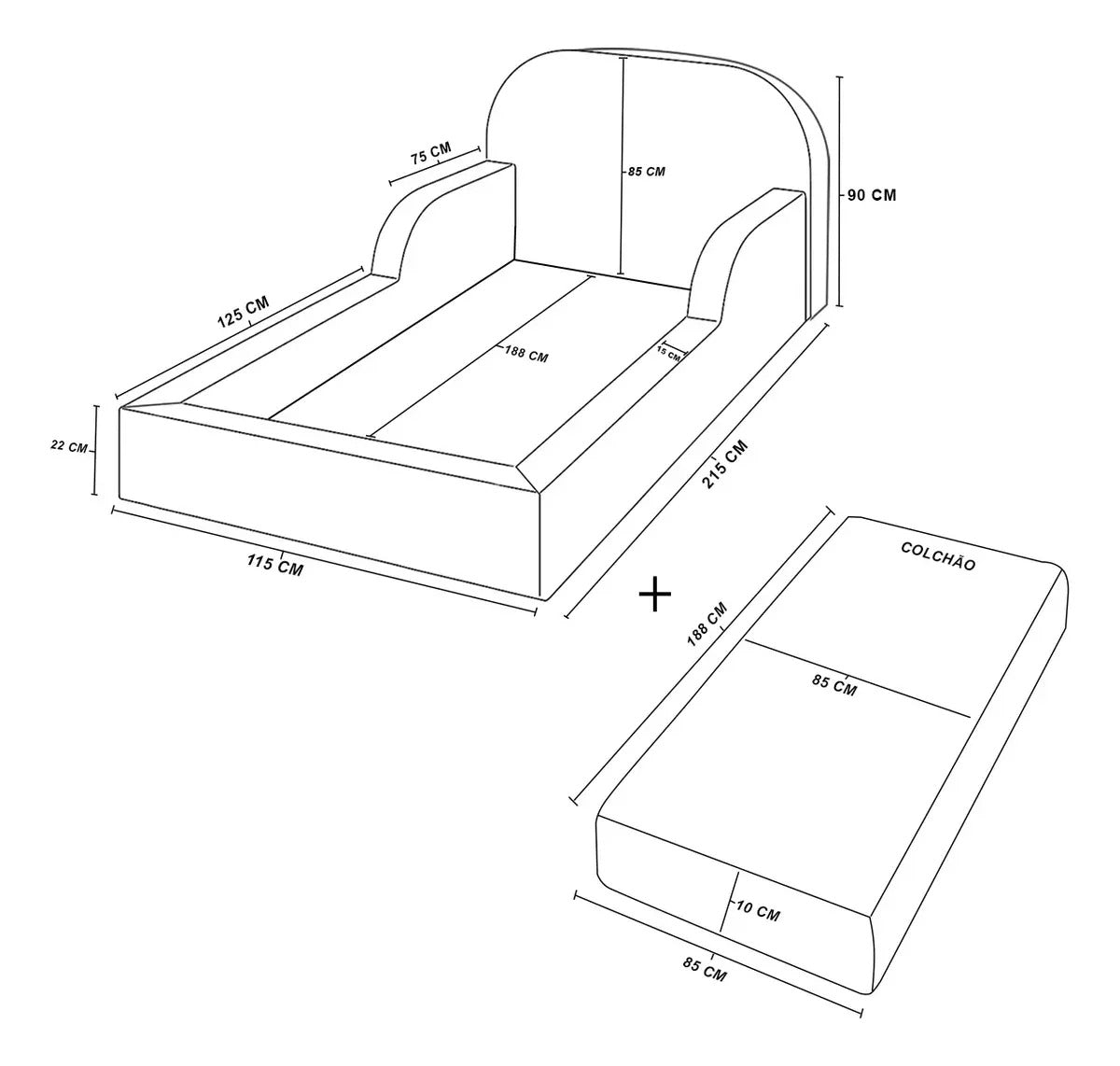 Cama Colchão Montessoriana Infantil Proteção Lateral Balaqui Cor Rosa