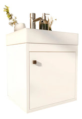 Gabinete Banheiro Armario 40cm Suspenso Mdf Sem Cuba Cor Do Móvel Branco