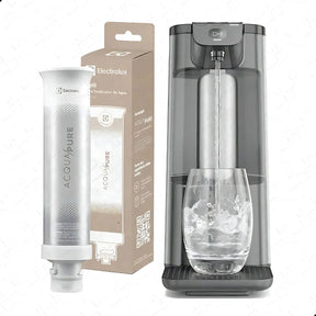 Kit 2 Refil De Água Acqua Pure Electrolux Pe12a Pe12b Pe12g PC01X, Cor Marrom-claro