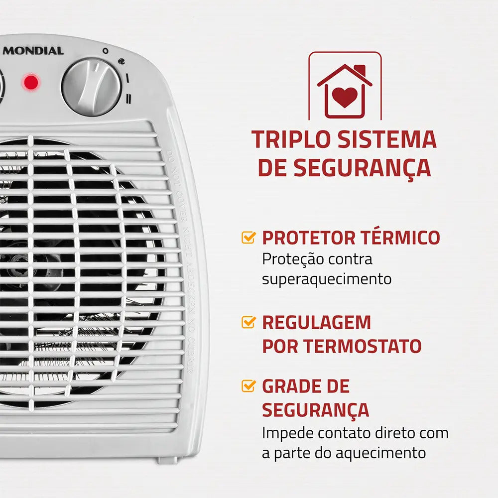 Aquecedor A Ar, Mondial 1500W A-08
