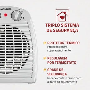 Aquecedor A Ar, Mondial 1500W A-08