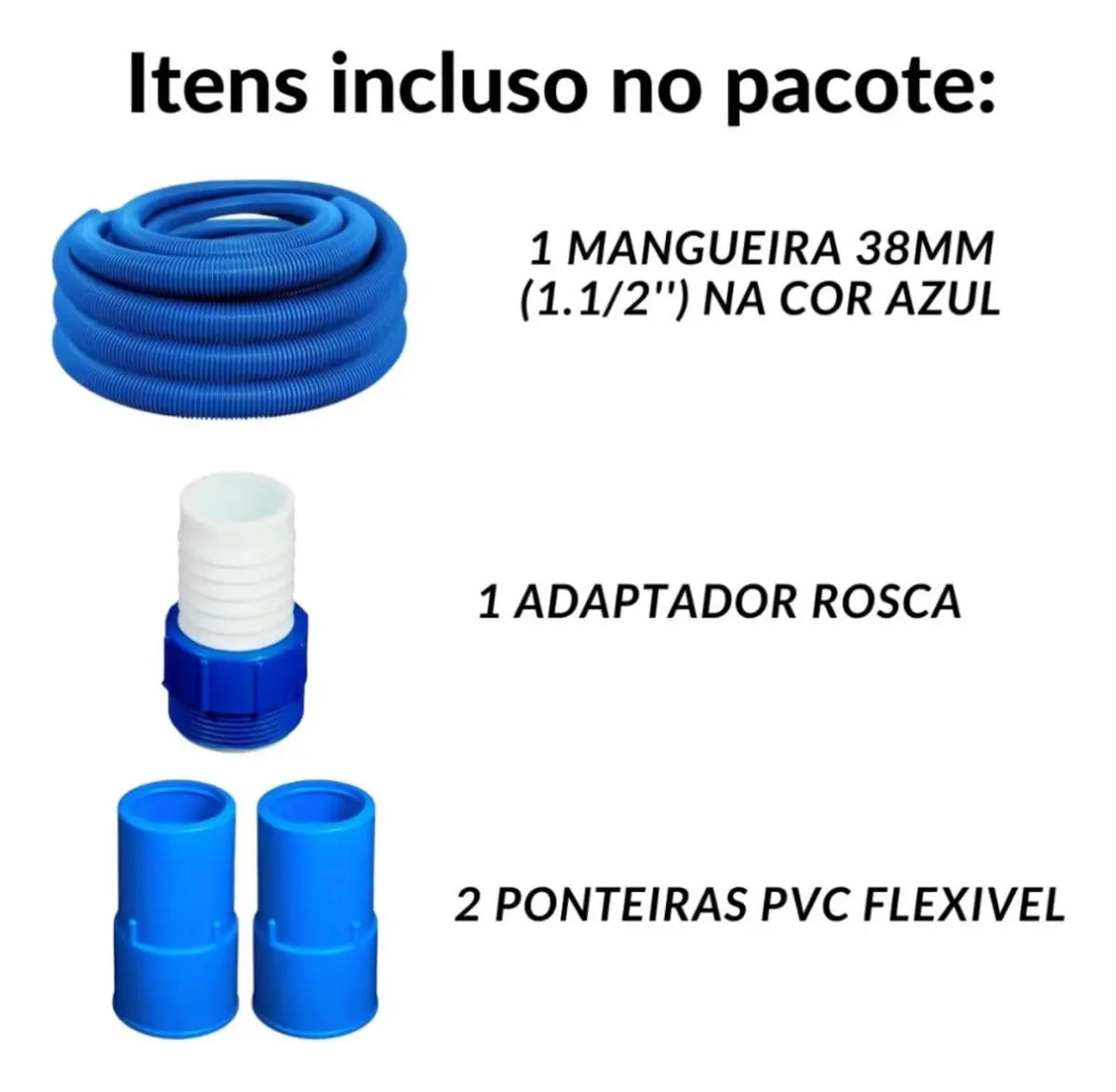 Mangueira De Piscina Para Aspirar Com 8 Metros Atacado Azul